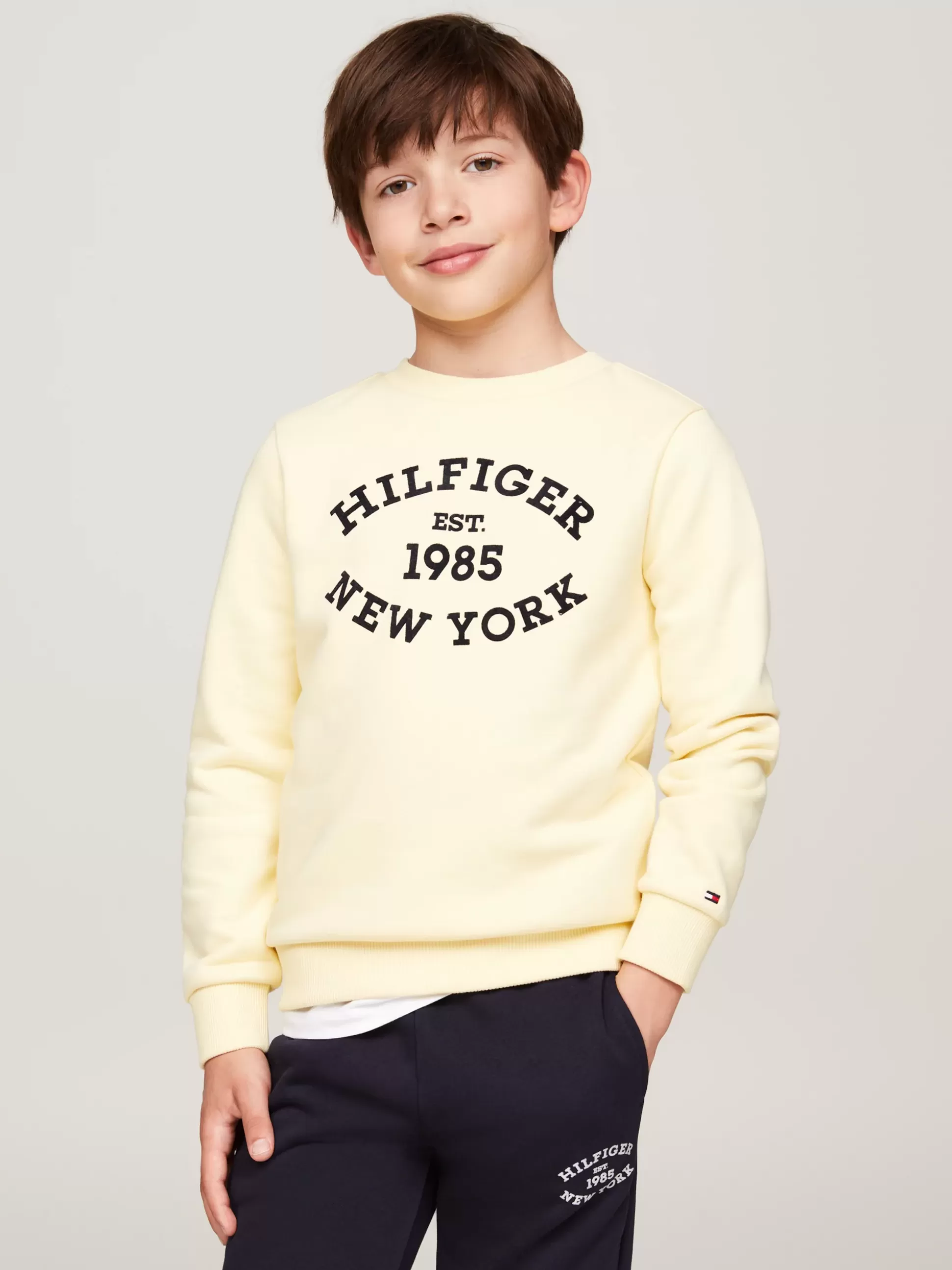Dzieci Tommy Hilfiger Bluzy Dresowe I Z Kapturem^Bluza Hilfiger Monotype Z Flokowanym Logo