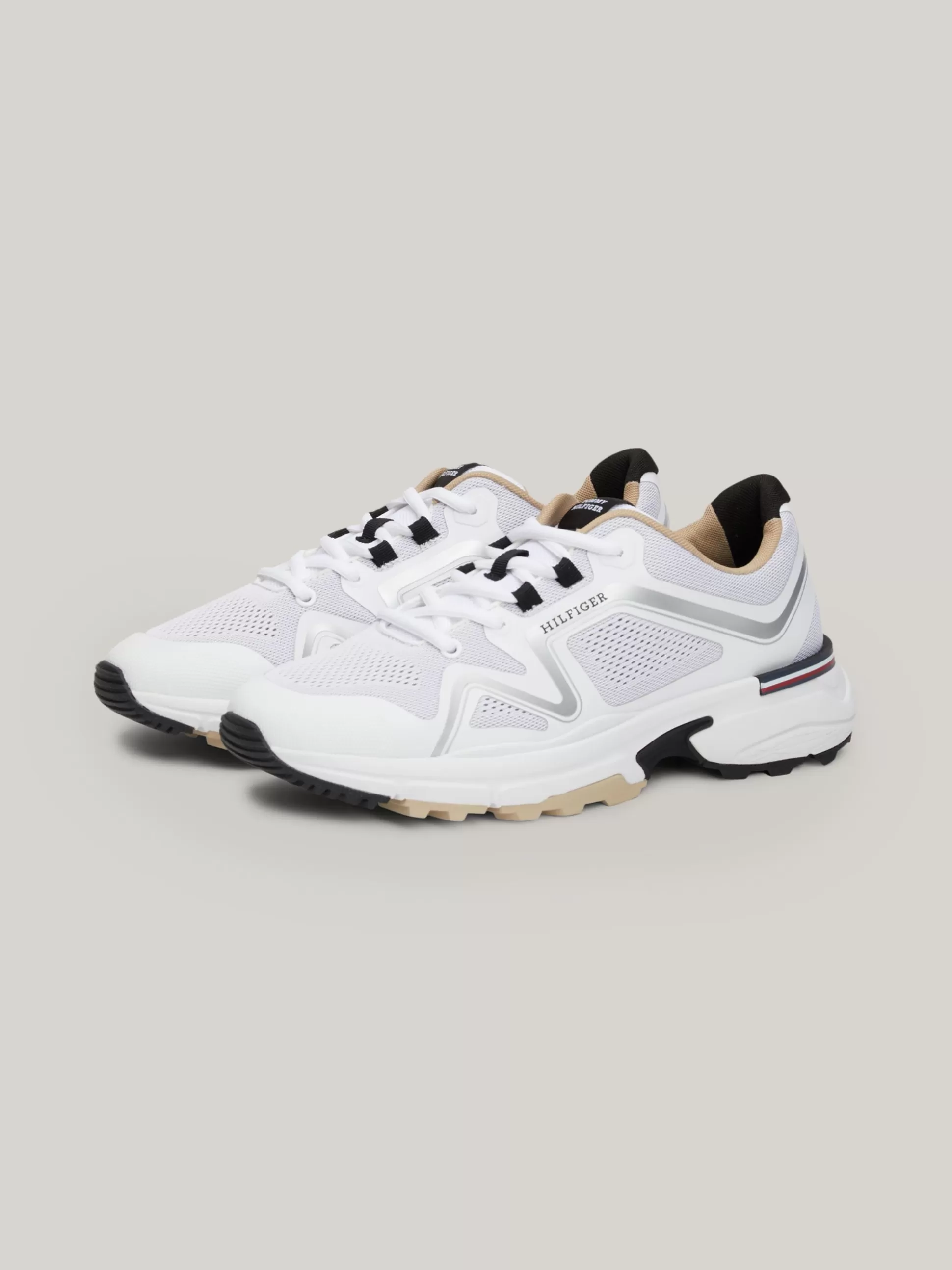 Tommy Hilfiger White Trainers | Sneakersy^Dzianinowe Buty Sportowe Z Podeszwą Vibram Z Protektorem