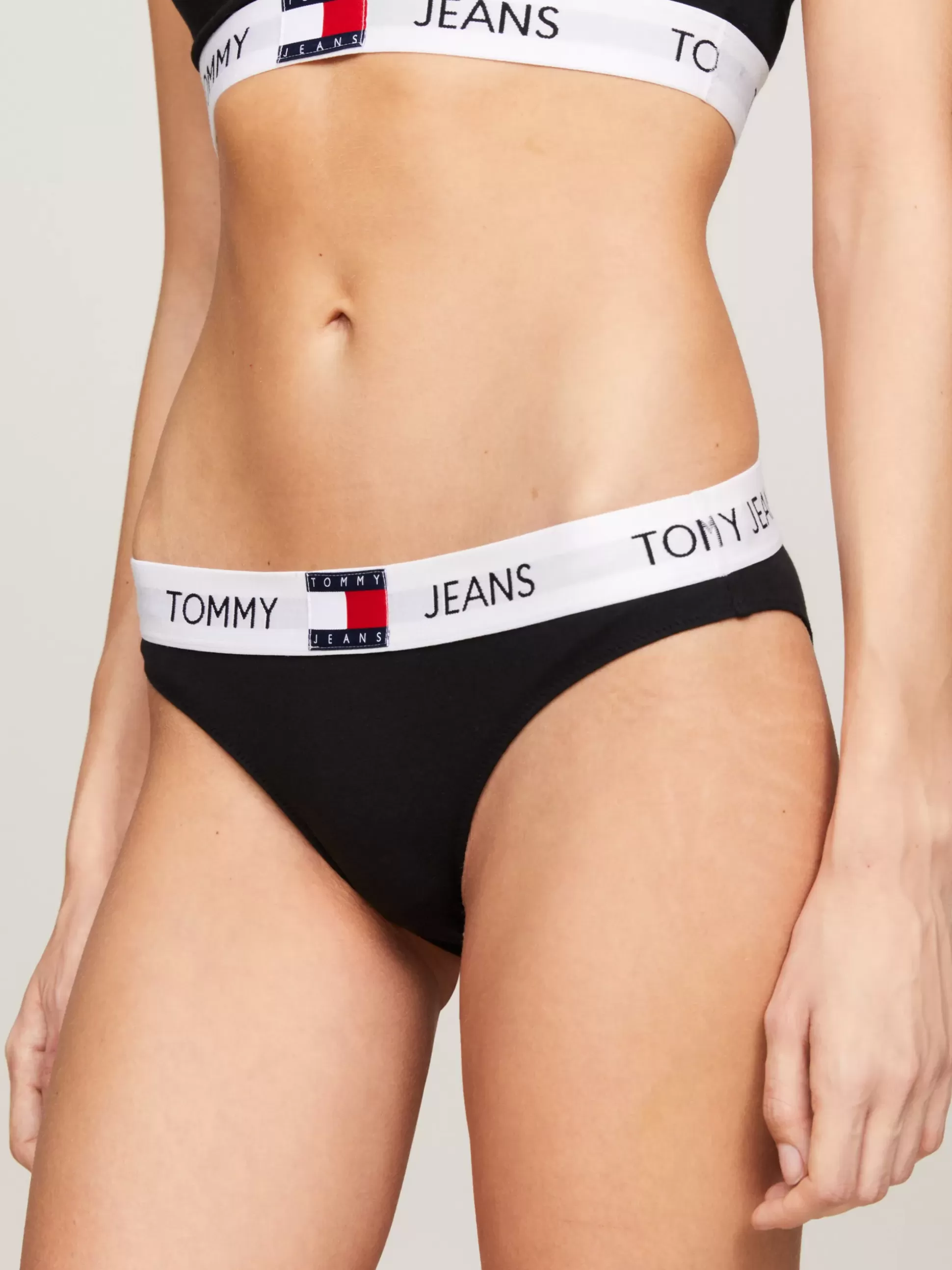 Tommy Hilfiger Figi | Bielizna^Figi Heritage Z Powtórzonym Logo Na Pasku