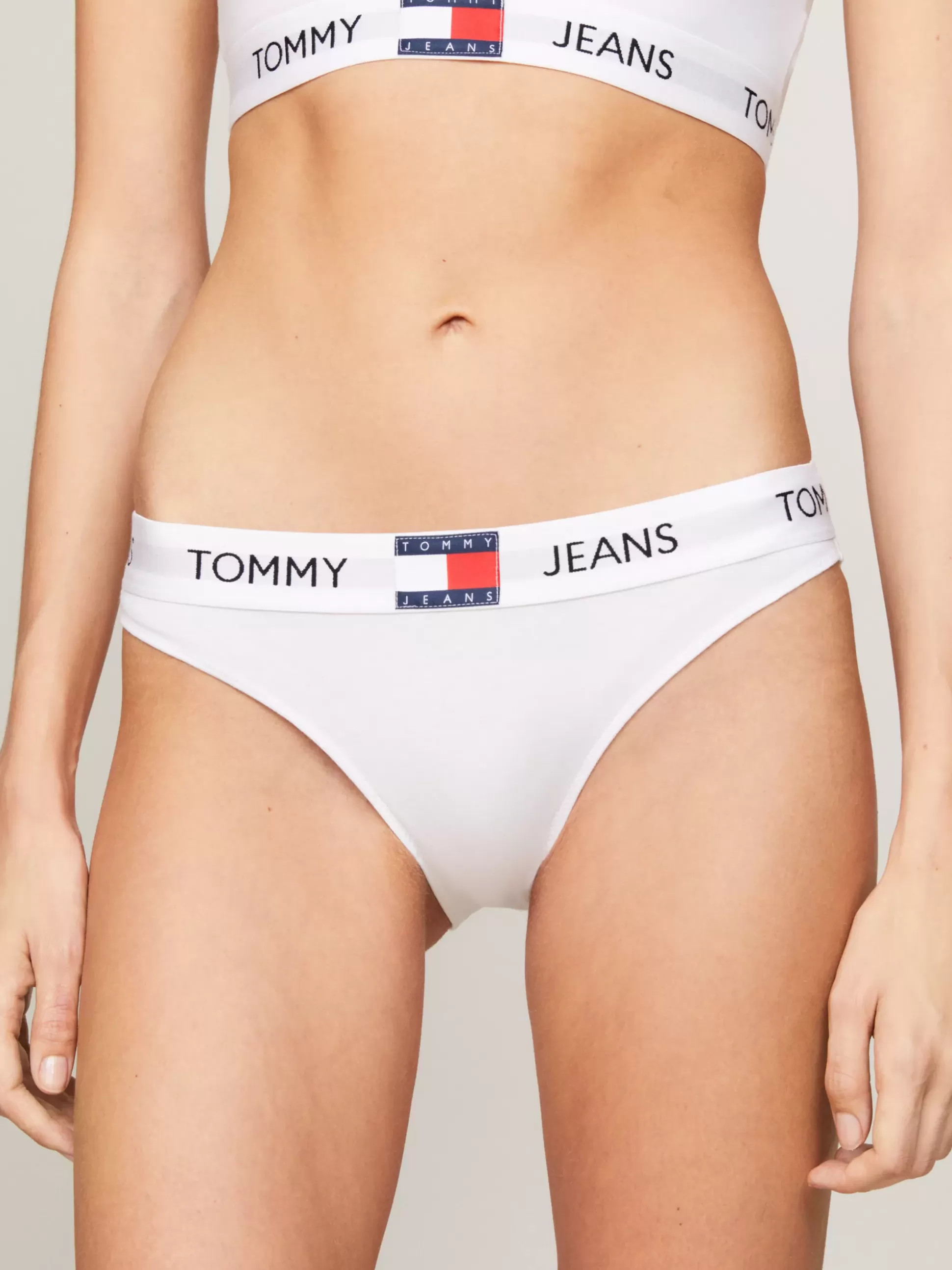 Tommy Hilfiger Figi | Bielizna^Figi Heritage Z Powtórzonym Logo Na Pasku