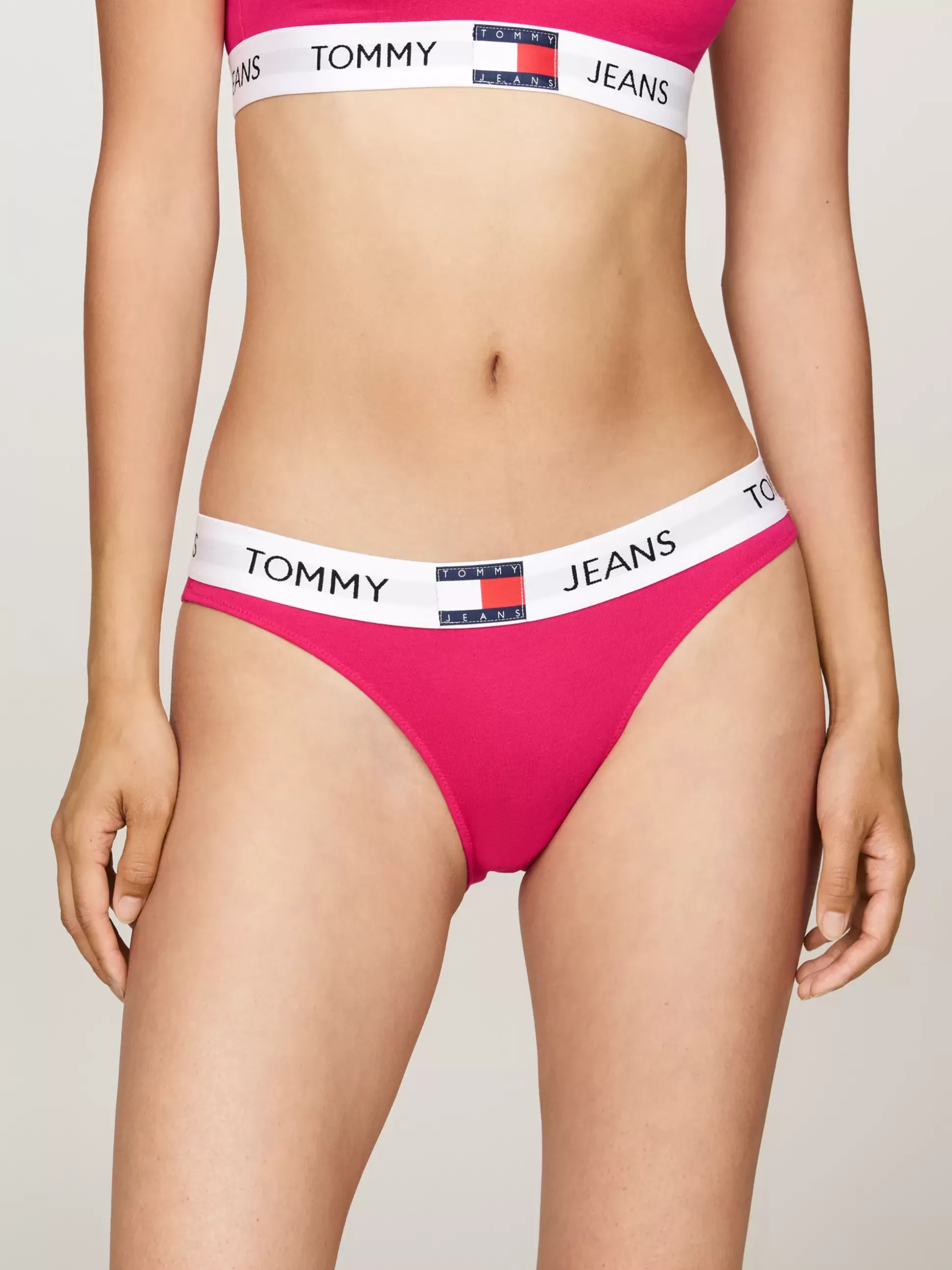 Tommy Hilfiger Figi | Bielizna^Figi Heritage Z Powtórzonym Logo Na Pasku