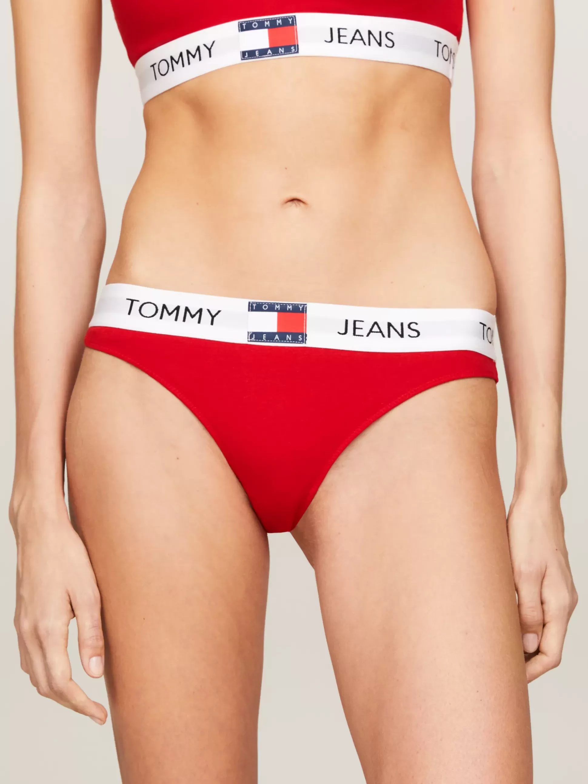 Tommy Hilfiger Figi | Bielizna^Figi Heritage Z Powtórzonym Logo Na Pasku