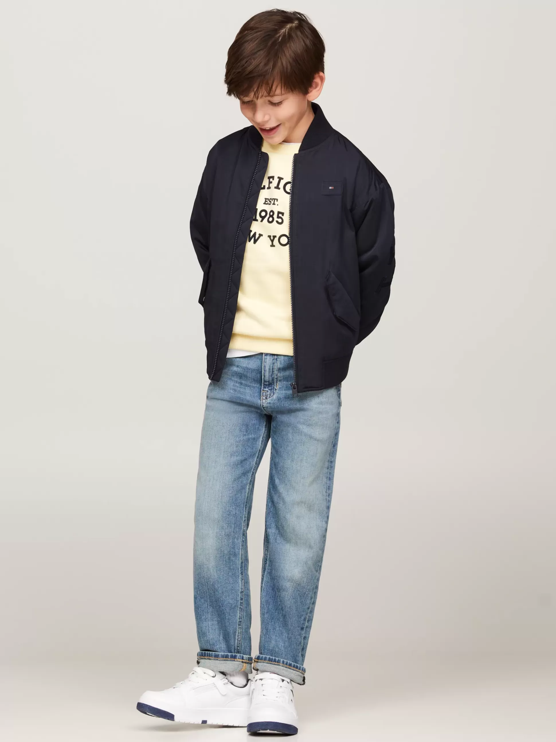 Dzieci Tommy Hilfiger Jeansy^Jeansy O Luźnym Kroju W Kolorystyce