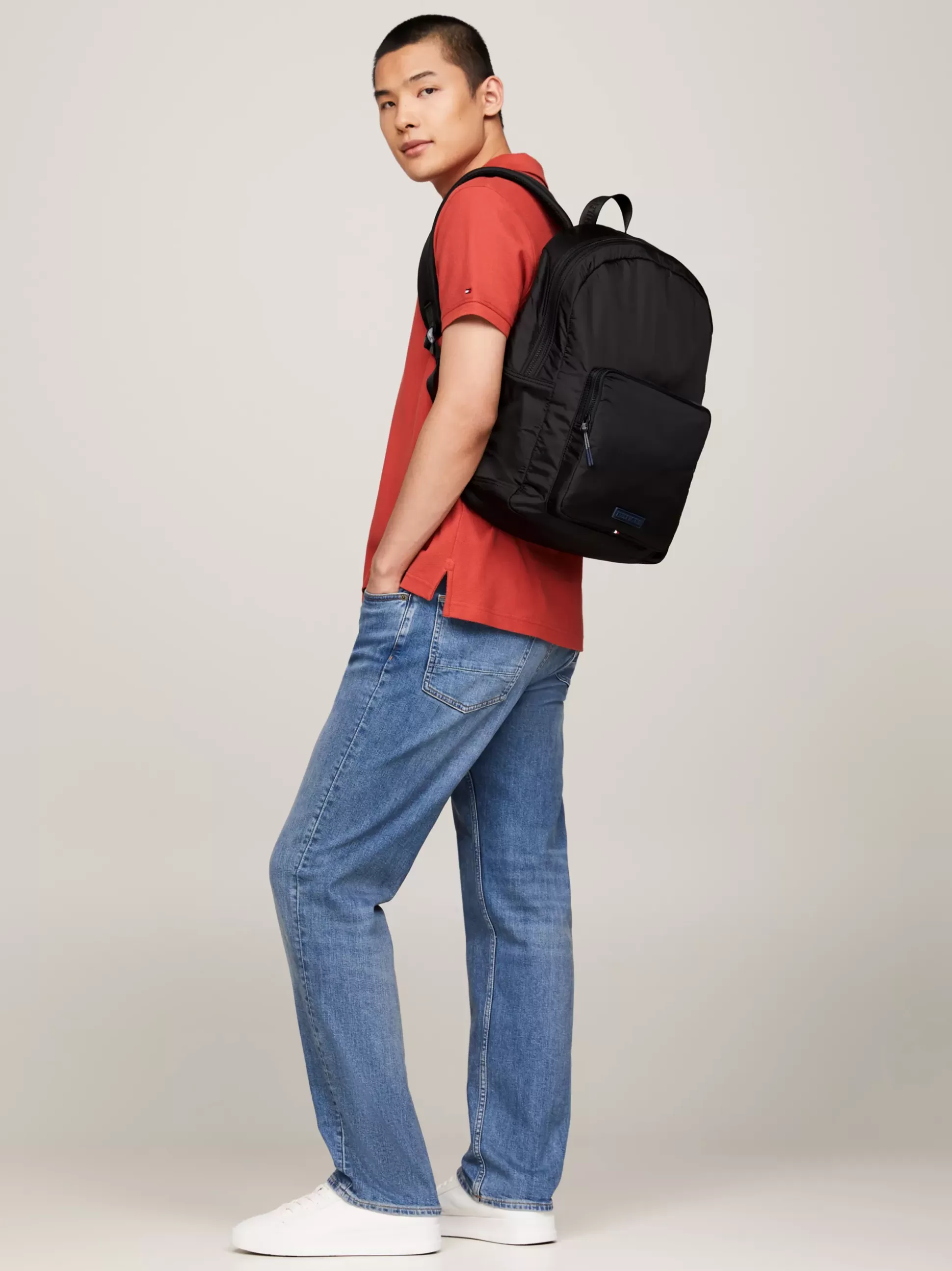 Tommy Hilfiger Plecaki^Kopułowy Plecak Z Logo Hilfiger Monotype