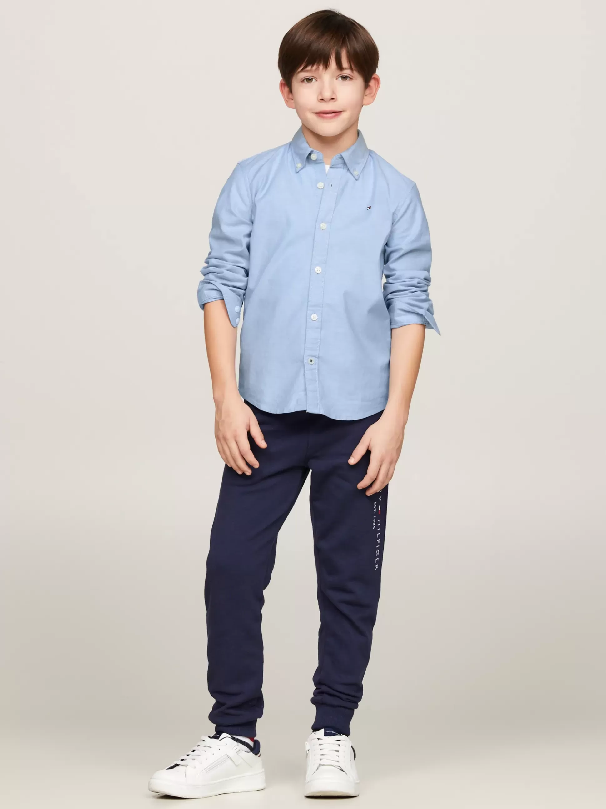 Dzieci Tommy Hilfiger Koszule^Koszula Z Bawełny Typu Oxford Ze Stretchem