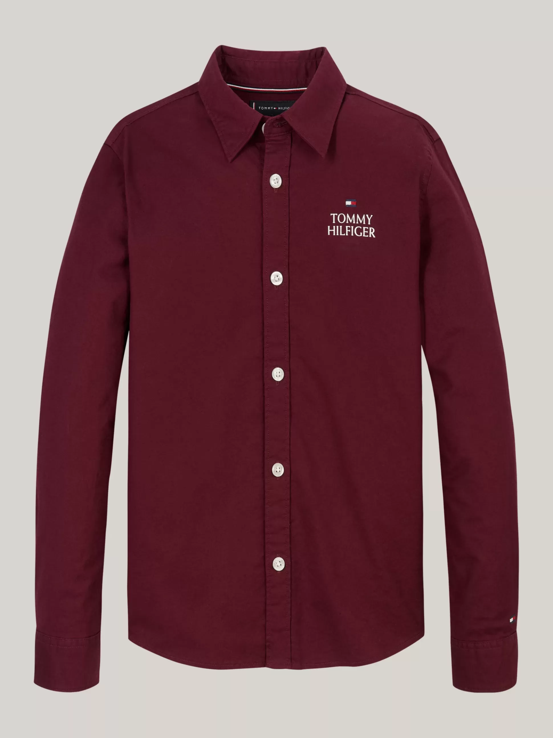 Dzieci Tommy Hilfiger Koszule^Koszula Z Bawełny Typy Oxford Z Logo Hilfiger