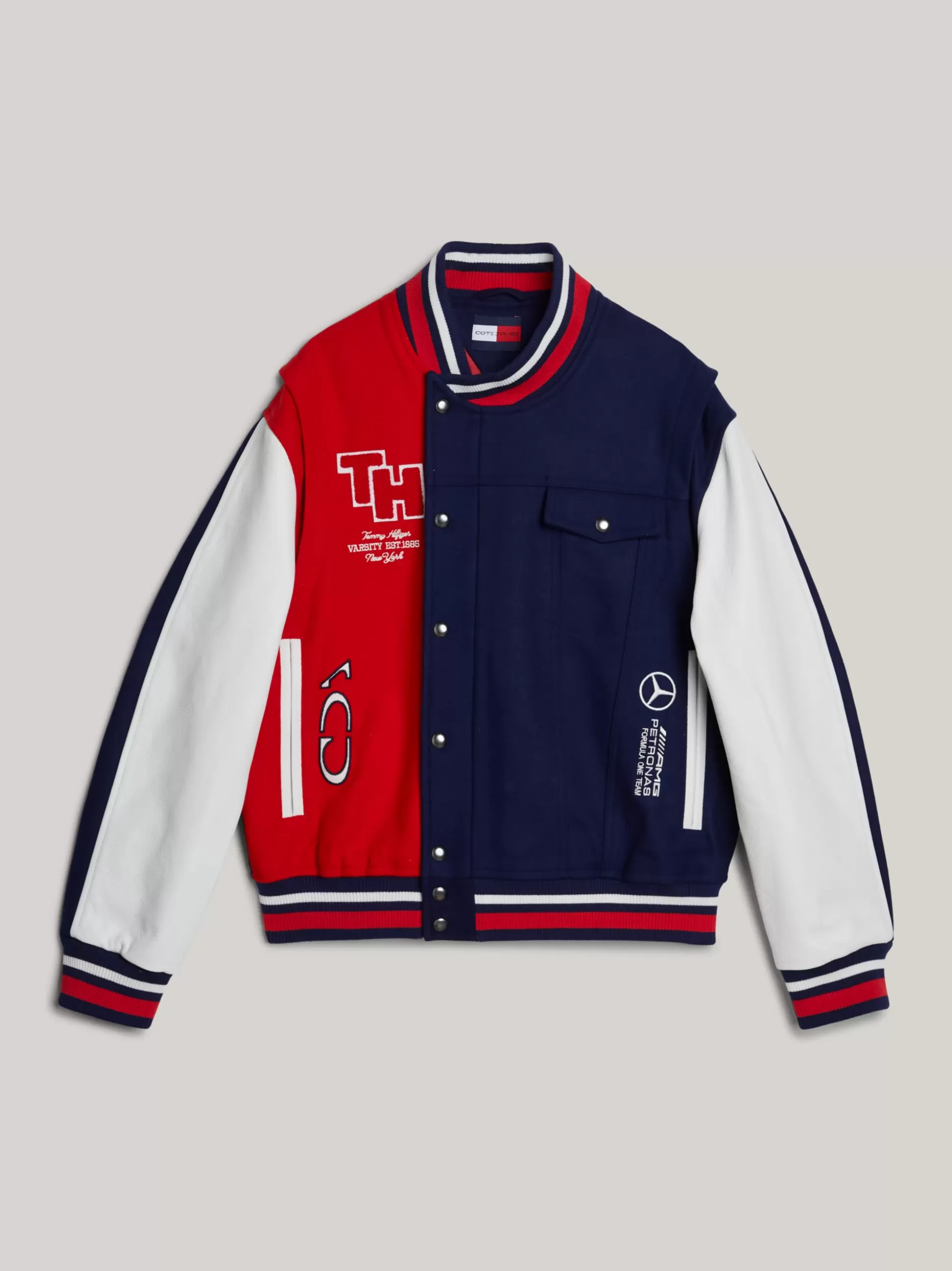 Tommy Hilfiger Kurtki & Płaszcze | Bomberki^Kurtka Tommy X Mercedes F1 X CR W Stylu Varsity