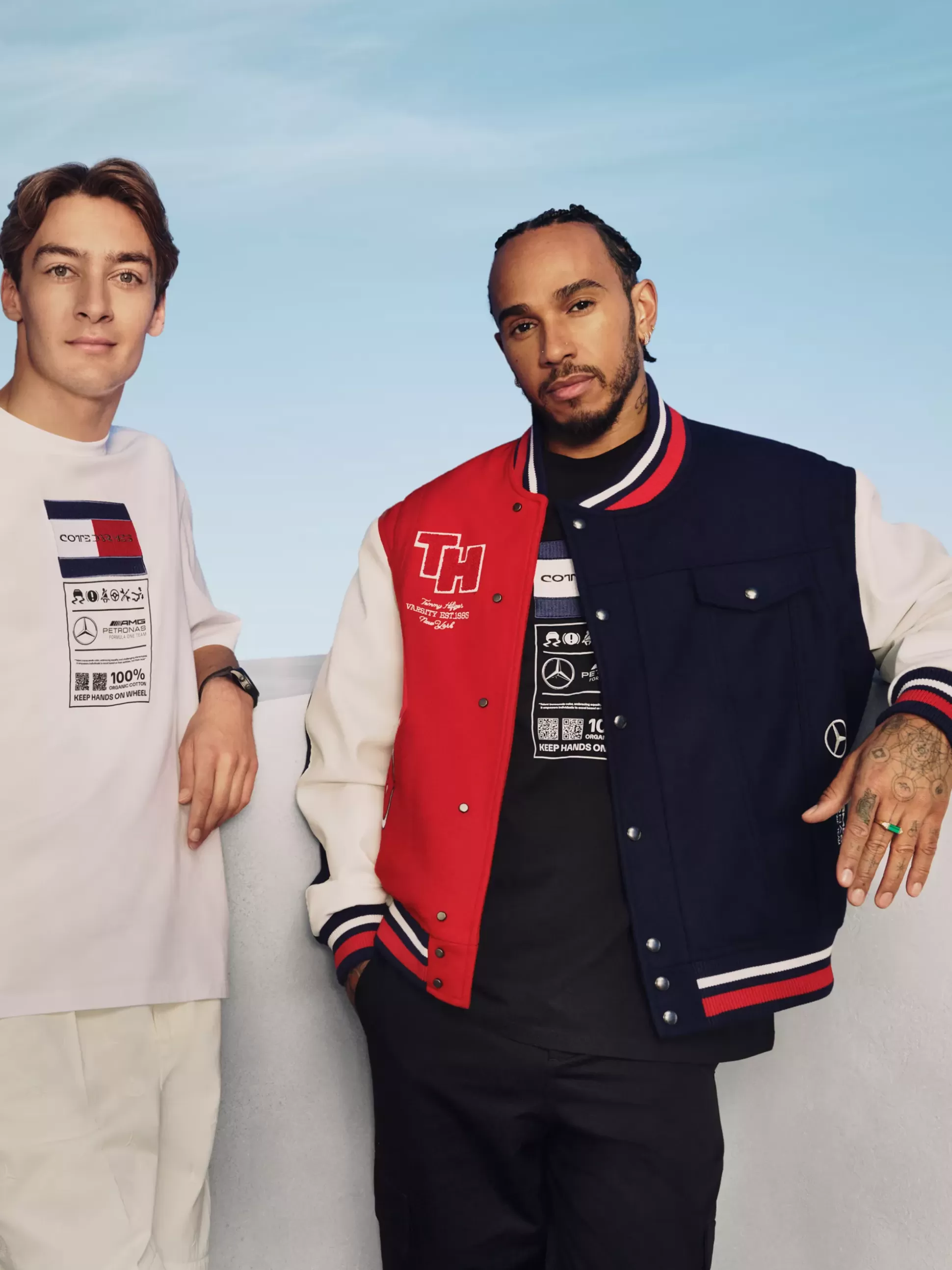 Tommy Hilfiger Kurtki & Płaszcze | Bomberki^Kurtka Tommy X Mercedes F1 X CR W Stylu Varsity