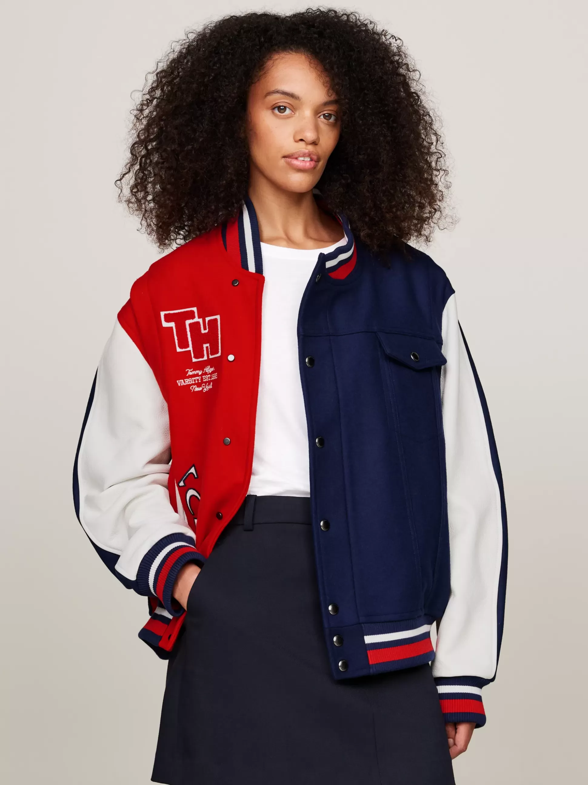 Tommy Hilfiger Kurtki & Płaszcze | Bomberki^Kurtka Tommy X Mercedes F1 X CR W Stylu Varsity
