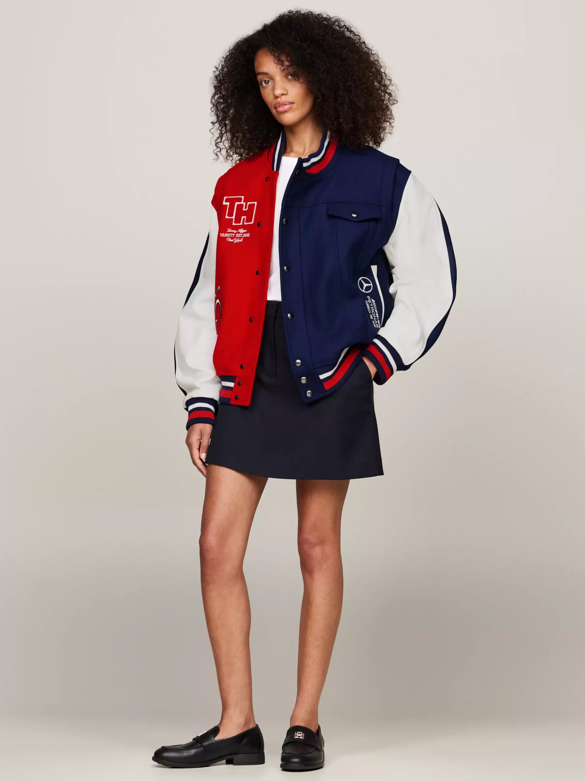 Tommy Hilfiger Kurtki & Płaszcze | Bomberki^Kurtka Tommy X Mercedes F1 X CR W Stylu Varsity