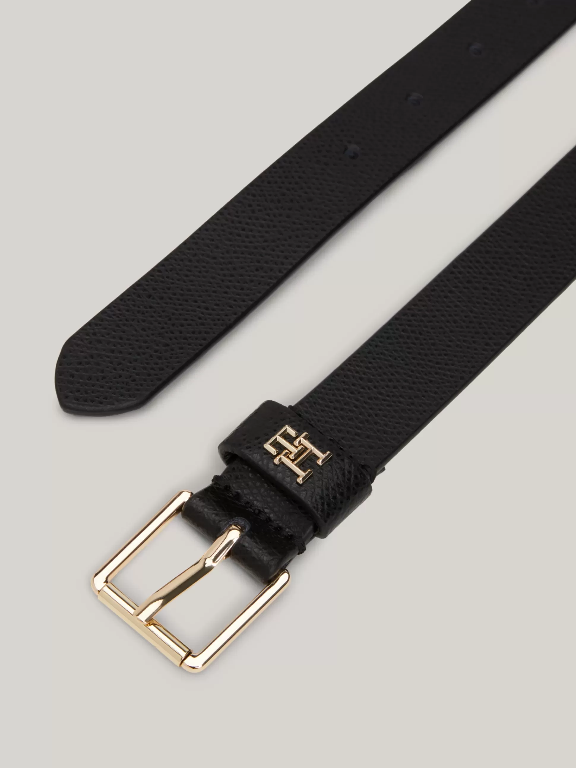 Tommy Hilfiger Paski^Pasek Heritage Ze Skóry O Groszkowanej Fakturze