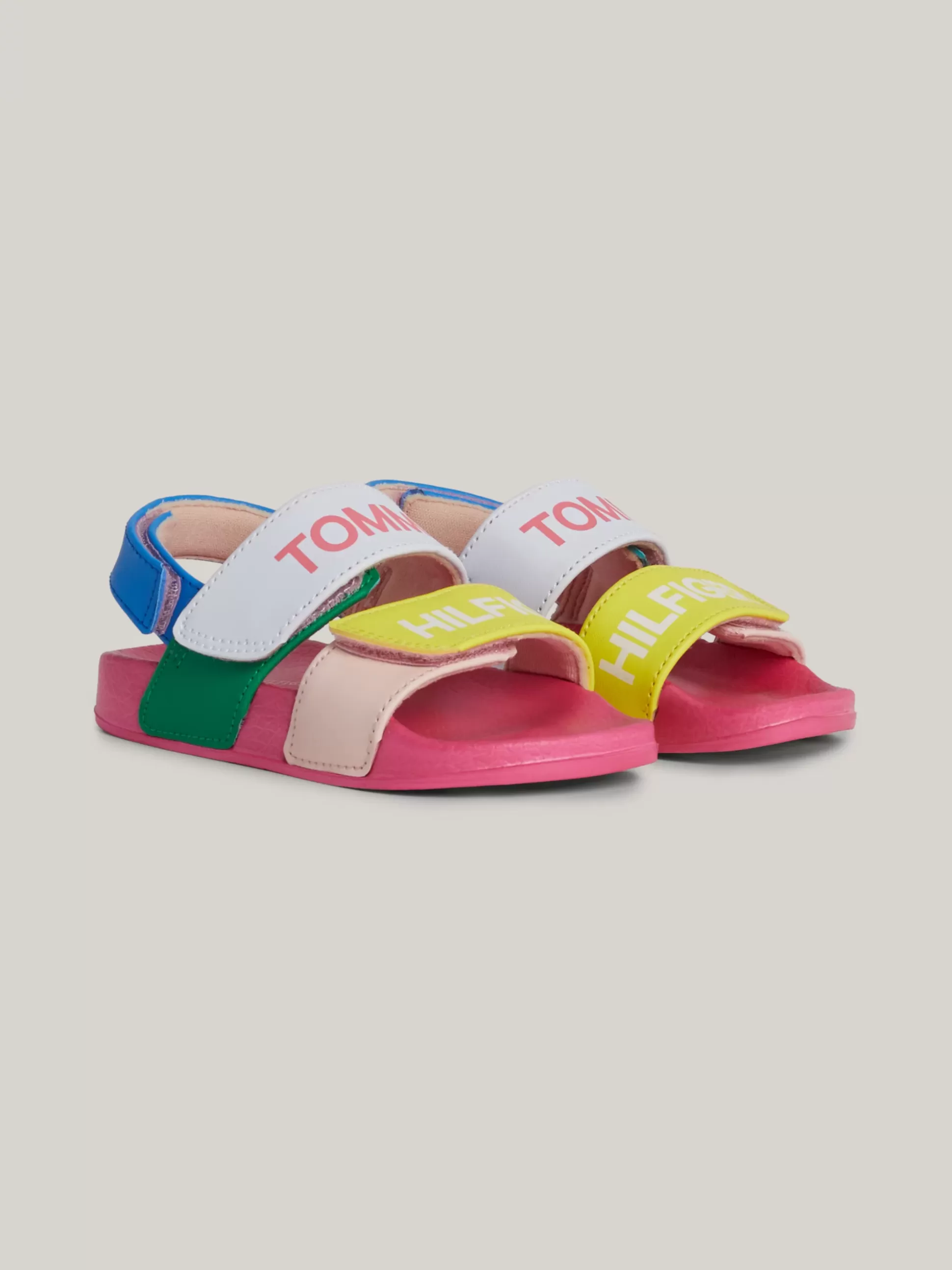Dzieci Tommy Hilfiger Obuwie I Akcesoria^Sandały W Bloki Kolorów Z Paskami Na Rzep I Logo