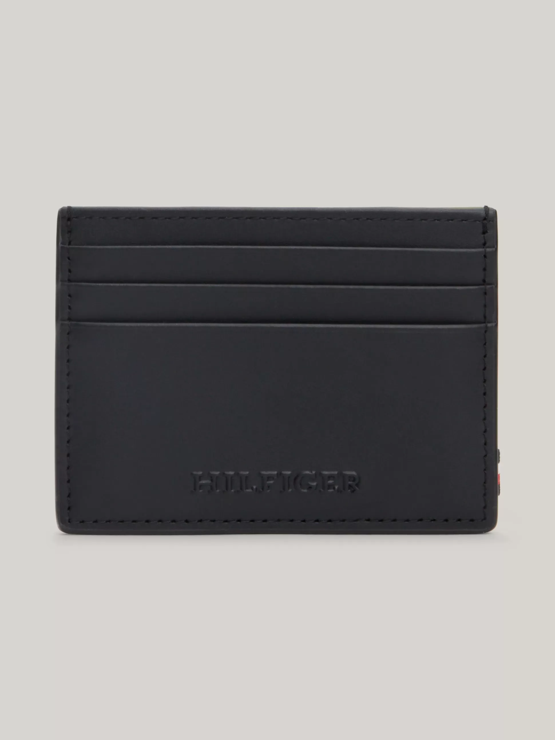 Tommy Hilfiger Portfele & Breloczki Do Kluczy^Skórzan Etui Na Karty Z Logo Hilfiger Monotype