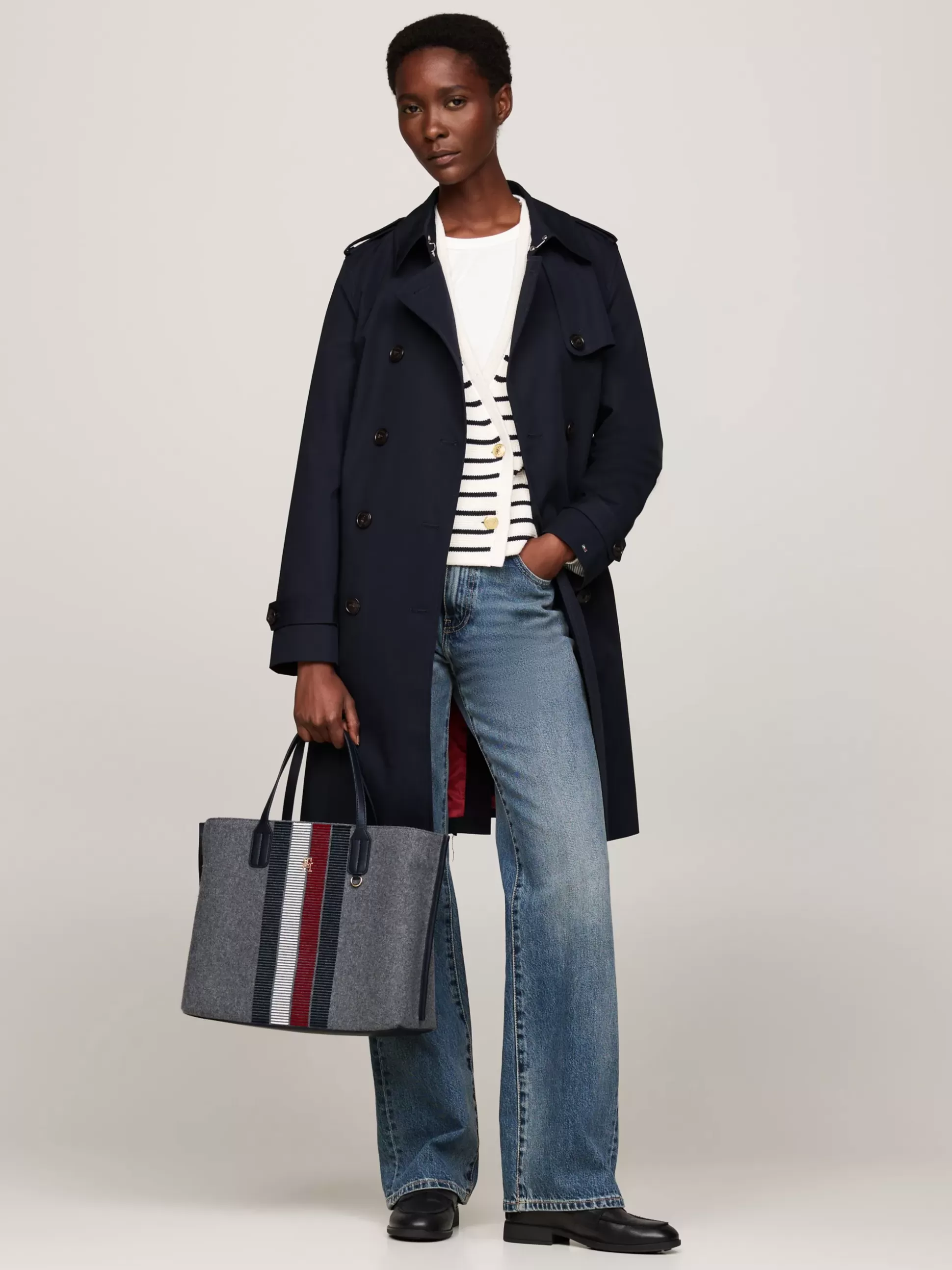 Tommy Hilfiger Torebki-Worki^Torba Typu Tote Z Mieszanki Wełny TH Monogram
