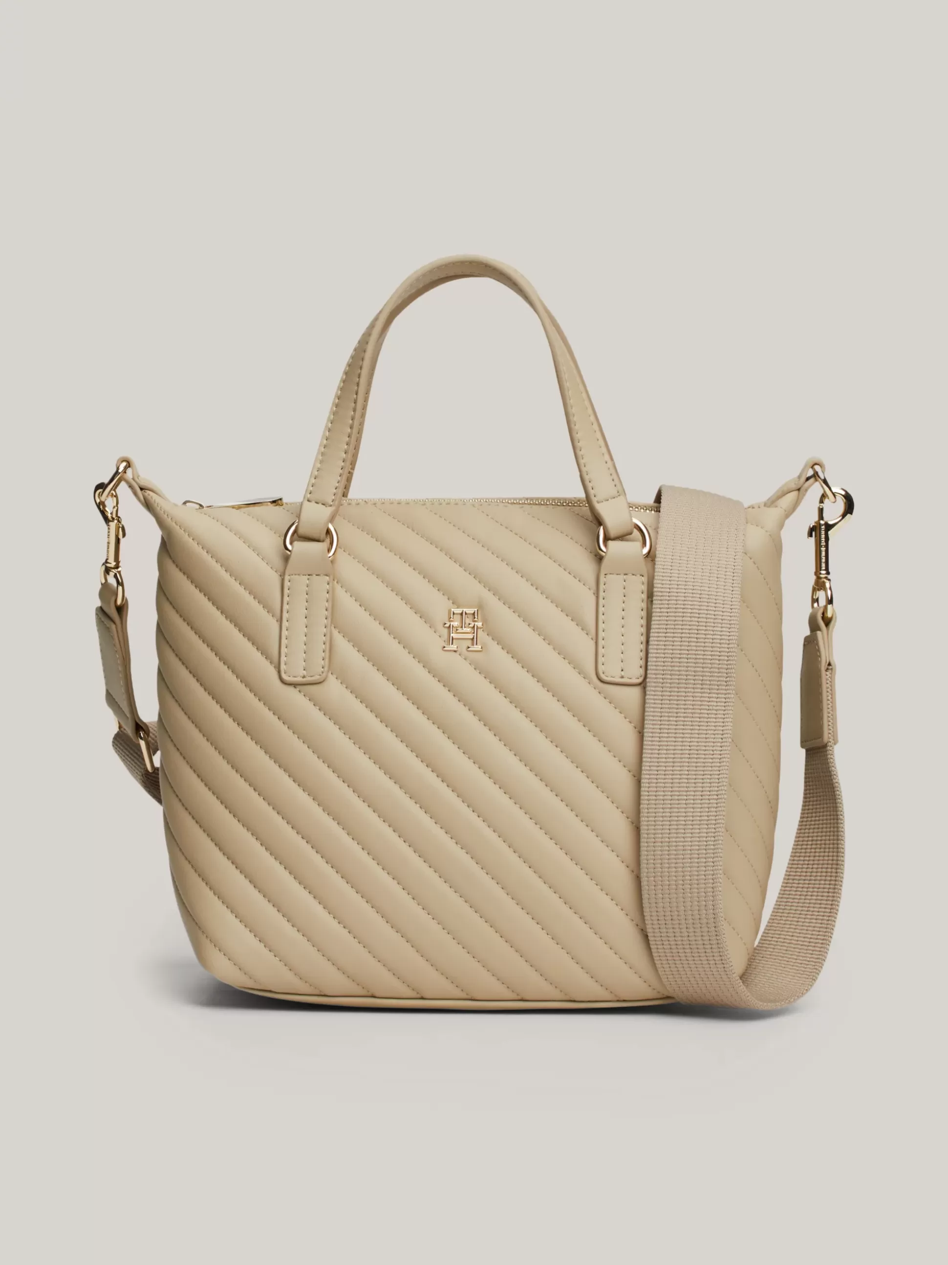Tommy Hilfiger Torebki Tote^Torba Typu Tote Z Przeszyciami TH Monogram