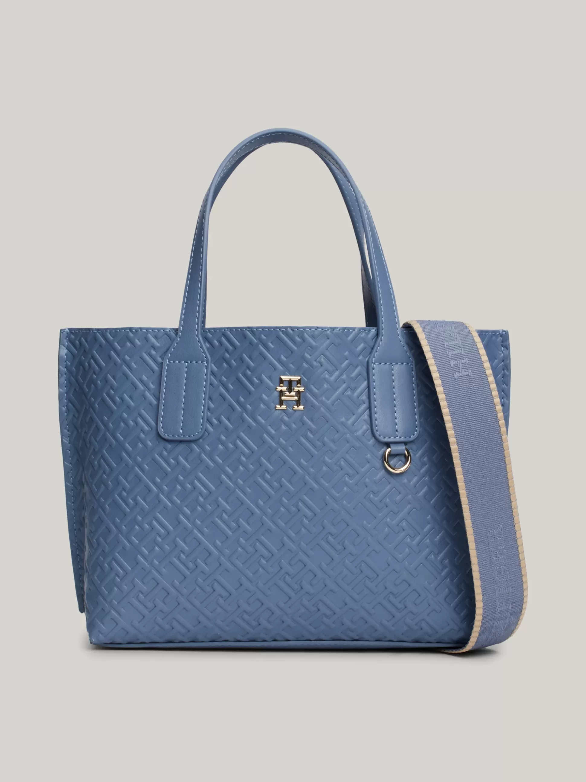 Tommy Hilfiger Torebki Tote^Torba Typu Tote Z Wytłoczonym Monogramem TH