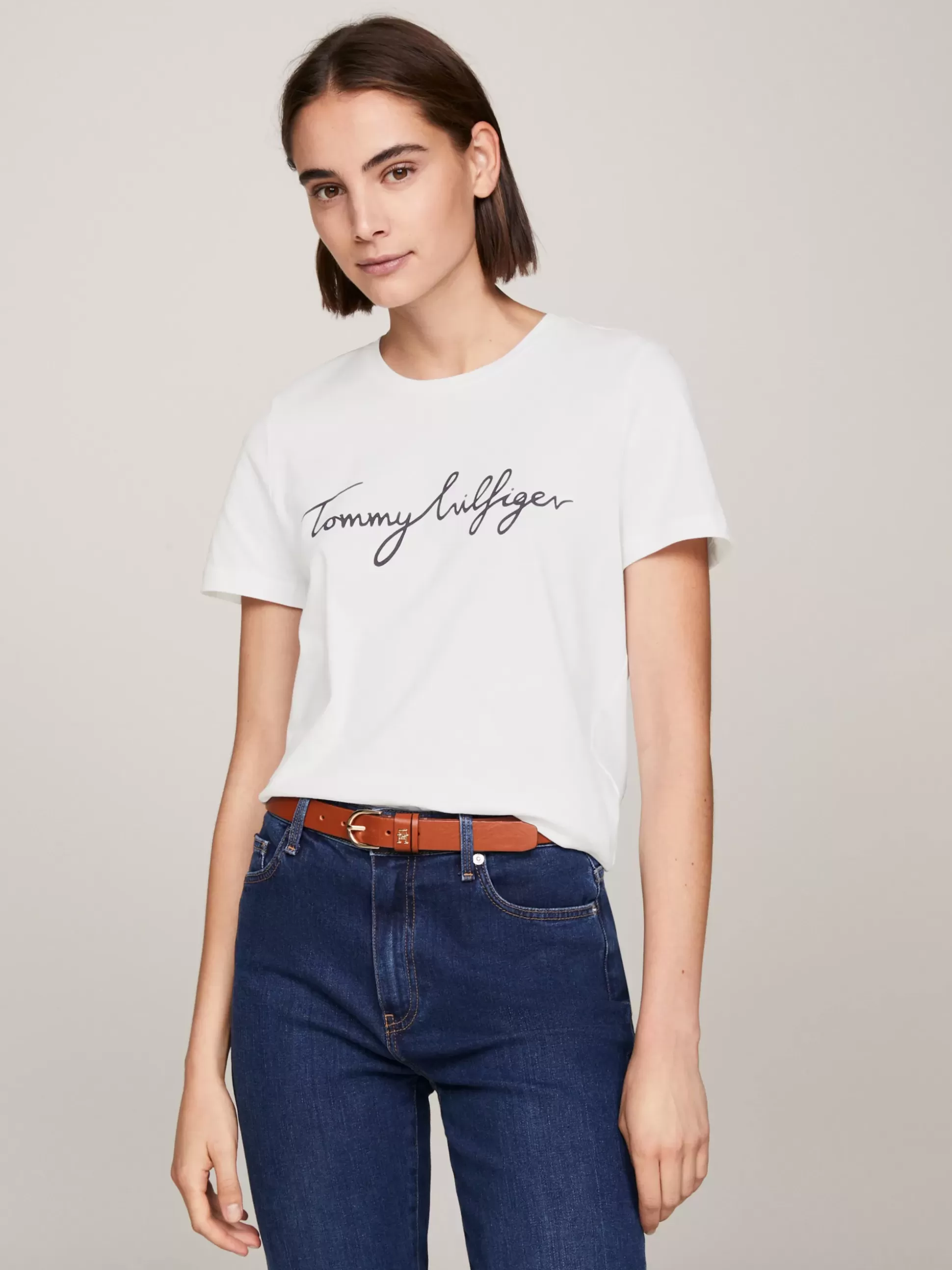 Tommy Hilfiger T-Shirty^T-shirt Heritage Z Okrągłym Dekoltem I Logo