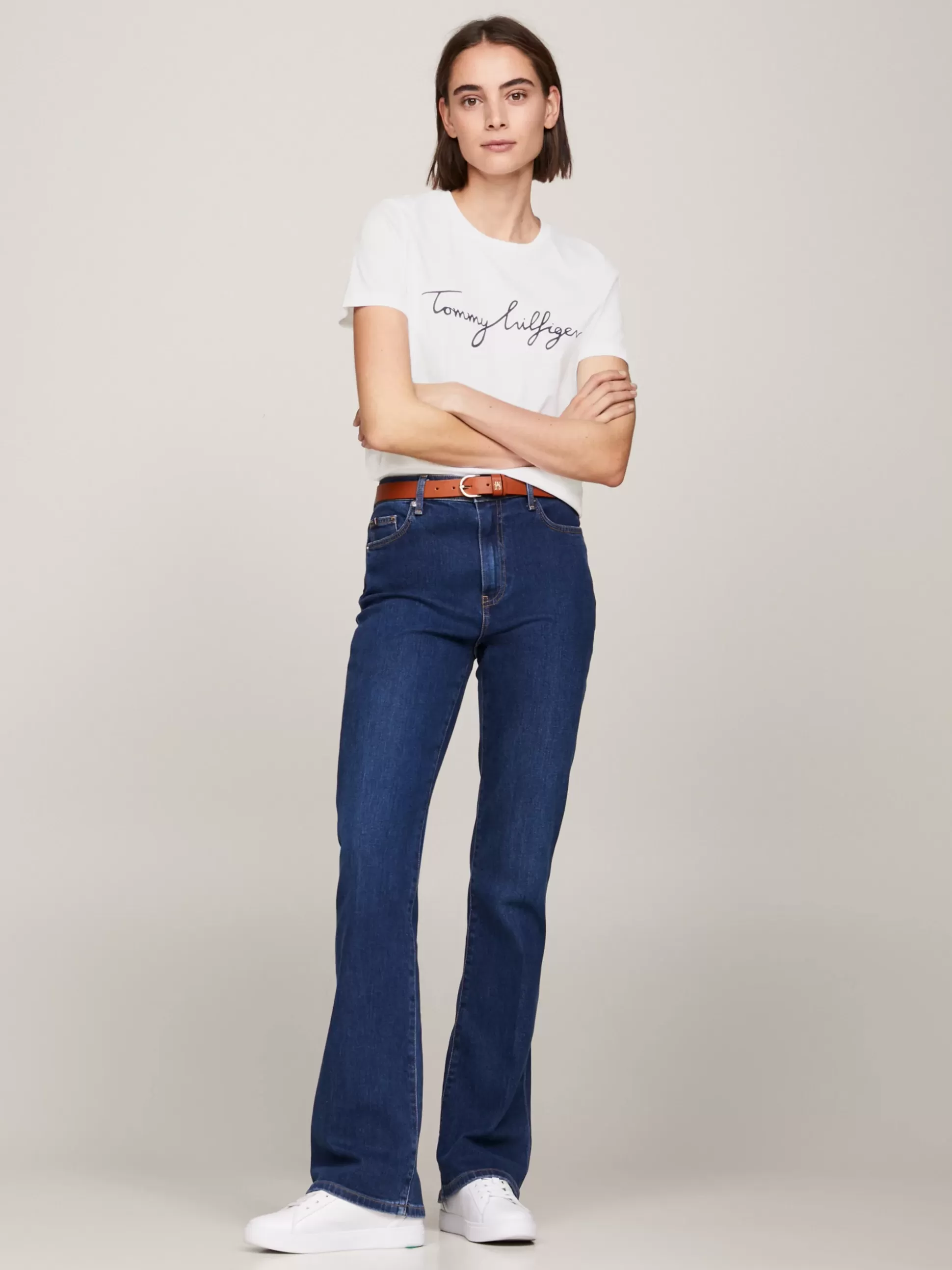 Tommy Hilfiger T-Shirty^T-shirt Heritage Z Okrągłym Dekoltem I Logo