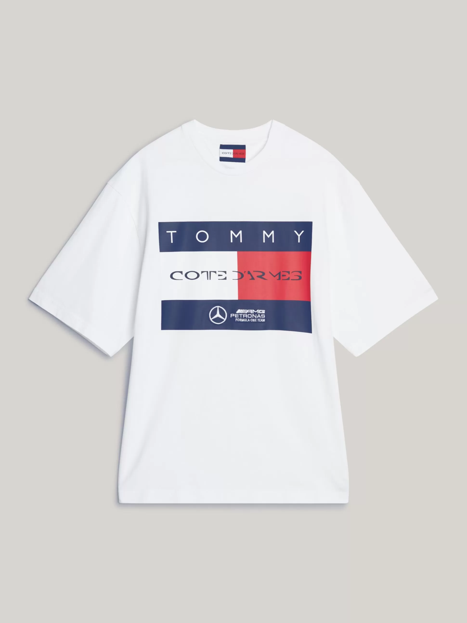 Tommy Hilfiger T-Shirty^T-shirt Tommy X Mercedes F1 X CR Z Logo Z Flagą