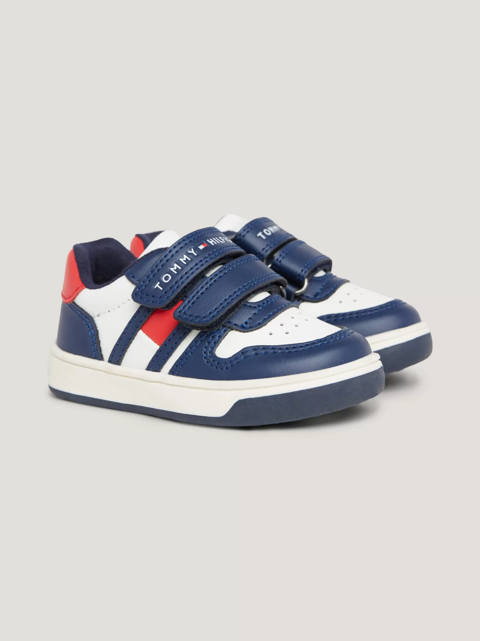 Dzieci Tommy Hilfiger Obuwie I Akcesoria^Zapinane Na Rzep Buty Sportowe W Bloki Kolorów